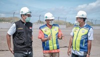 Dipaparkannya, pembangunan Sirkuit sepanjang empat kilometer itu sesuai rencana, sehingga diyakininya seluruh proses pembangunan dapat segera rampung pada Juli 2021 mendatang. dok.Kemenparekraf  
