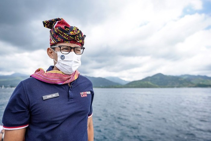 Sandiaga Uno di Gili Trawangan, Kamis (6/5)