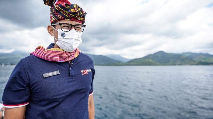 Sandiaga Uno di Gili Trawangan, Kamis (6/5)