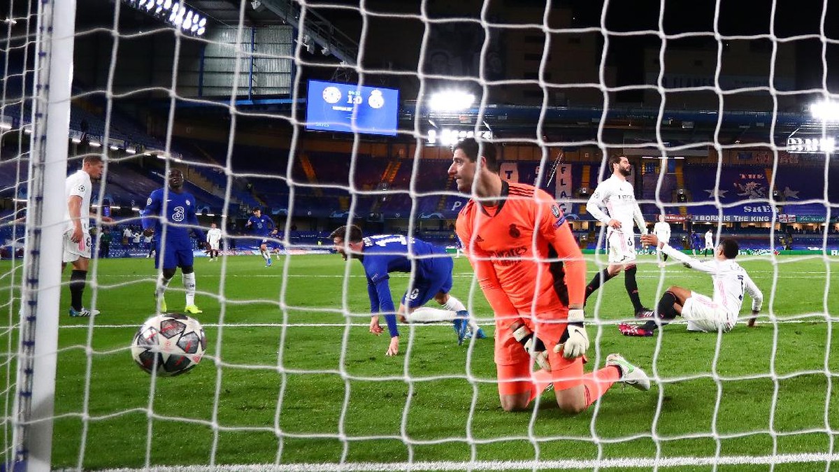 Chelsea Vs Madrid: Tekad Balas Dendam Courtois di Laga Sentimental. Foto: Getty Images/Clive Rose