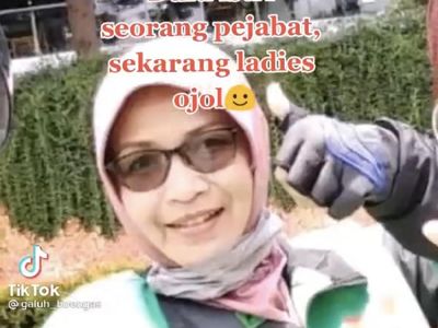 Ini Potret Wanita yang Dulu Istri Pejabat Kini Jadi Ojek Online di Cirebon