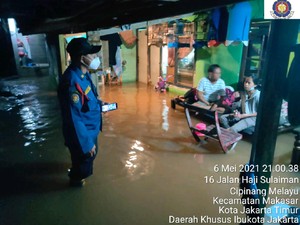 Cipinang Melayu Dilanda Banjir, Puluhan Rumah Terendam
