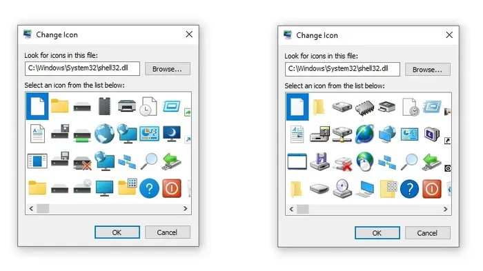 Ikon baru Windows 10