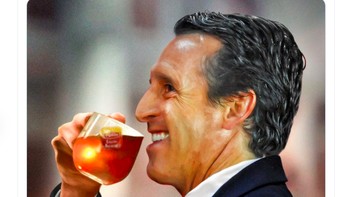 Balas dendam yang tuntas dari Emery buat Arsenal. Foto: Twitter