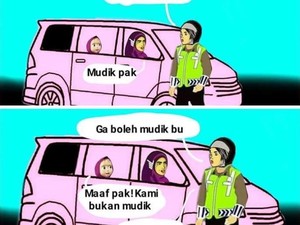 8 Meme Dilarang Mudik Bikin Manyun Hingga Ngakak Sampai Lebaran