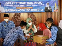 Pemkot Mojokerto Salurkan Zakat ke 4.034 Penerima, Total Rp 160 Juta
