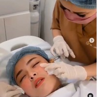 Dia (Amanda) bilang nggak kok, ini vitamin, ujar Angelica memberikan klarifikasi saat ditemui di Gedung Trans TV, Jalan Kapten P Tendean, Jakarta Selatan, Selasa (4/5/2021). (Foto: Instagram/@nurmala_suryani15)