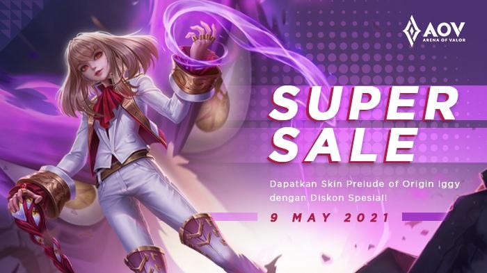 Dapatkan Diskon Spesial Skin Prelude of Origin Iggy dan Iggy Token Hanya di Super Sale Weekend AOV!