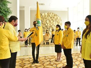Lantik LKI Partai Golkar, Airlangga Targetkan Suara Golkar dari Desa-desa