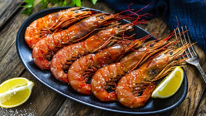 Ilustrasi menu udang