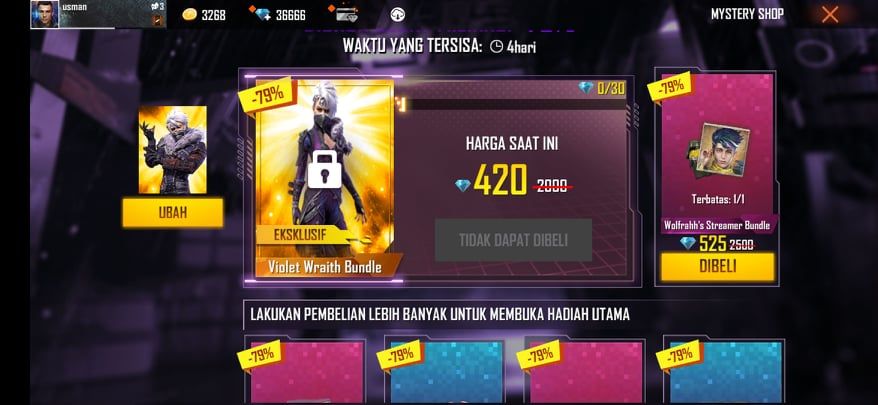 Mystery Shop Free Fire Kembali Hadir, Menawarkan Diskon Hingga 90 persen