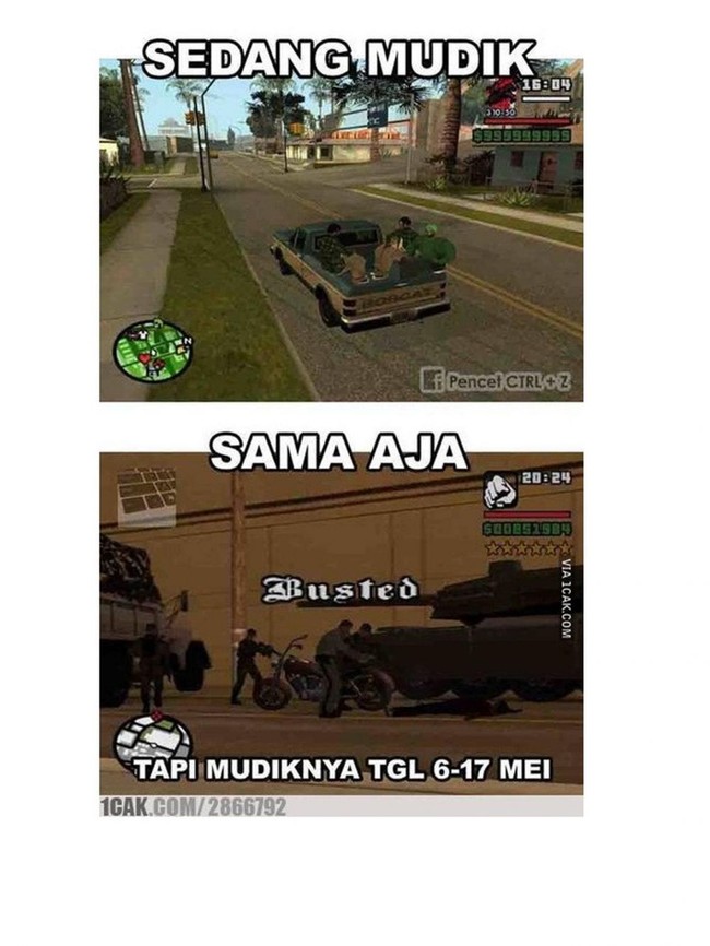 Gini deh jadinya kalau. mudiknya malah di tanggal yang sudah dilarang. Udah jalan jauh-jauh malah akhirnya disuruh putar balik juga. Foto: 1cak.com