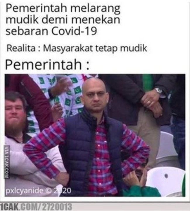 Walaupun sudah dilarang tapi pada kenyataannya sih masih banyak banget yang tetap pergi mudik. Kalau kamu tim mudik atau tetap di rumah? Foto: 1cak.com