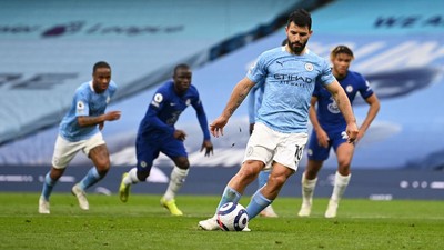 Detik-detik Panenka Gagal Sergio Aguero Vs Chelsea