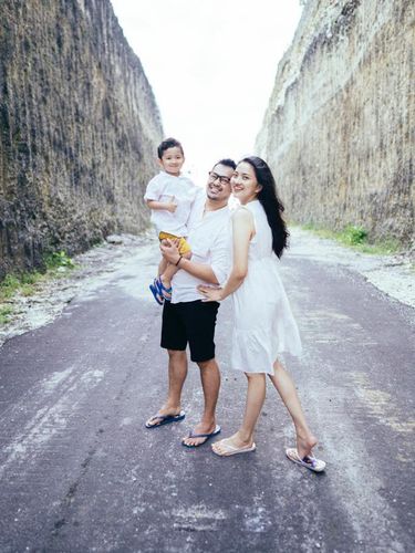 Potret keluarga Chindy Vintayana.