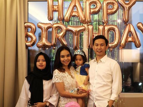 Potret keluarga Marisa Thara Wardhani.