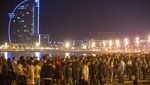 Aturan Jam Malam Berakhir, Pantai di Barcelona Ramai Warga