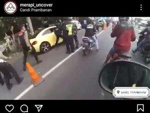 Viral Mobil Terobos Pos Penyekatan-Tabrak Polisi di Klaten