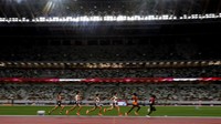Tujuh ajang uji coba bagi Olimpiade dan Paralimpiade Tokyo diselenggarakan di ibu kota ini tanpa penonton.      