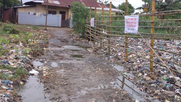 di Jalan Cempaka, Gang Kurnia, Kelurahan Sari Rejo, Kecamatan Medan Polonia, Senin (10/5/2021)