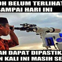 Tanda-tanda dari kemunculan pasangan sepertinya belum terlihat nih. Yaudah nggak apa-apa, sendiri dulu ya Lebaran kali ini.. Foto: Facebook