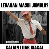 Nggak masalah jomblo yang penting bahagia. Benar nggak tuh? Foto: indomeme.com