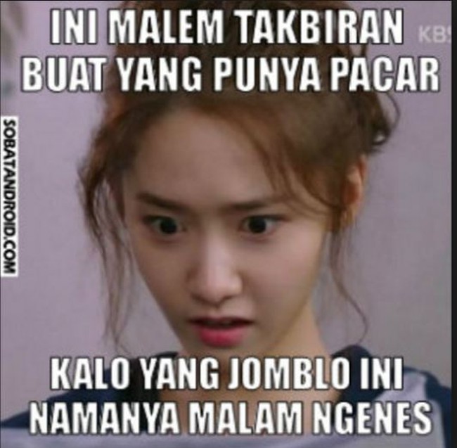 Yang masih jomblo, yuk semangat cari pacar setelah Lebaran biar Lebaran tahun depan nggak jomblo lagi. Foto: sobatandroid.com