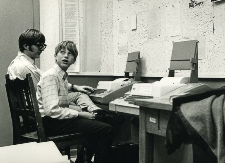 fotoinet potret langka bill gates remaja