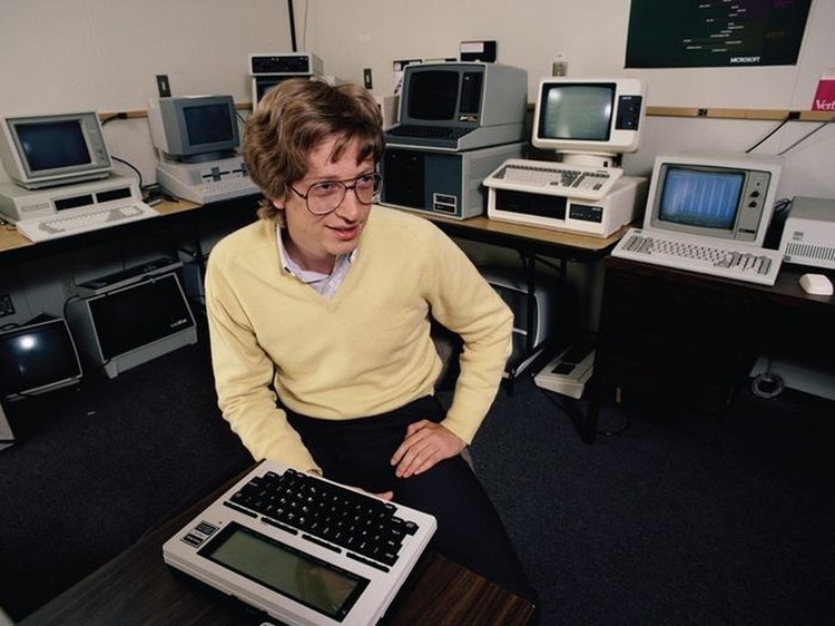 fotoinet potret langka bill gates remaja