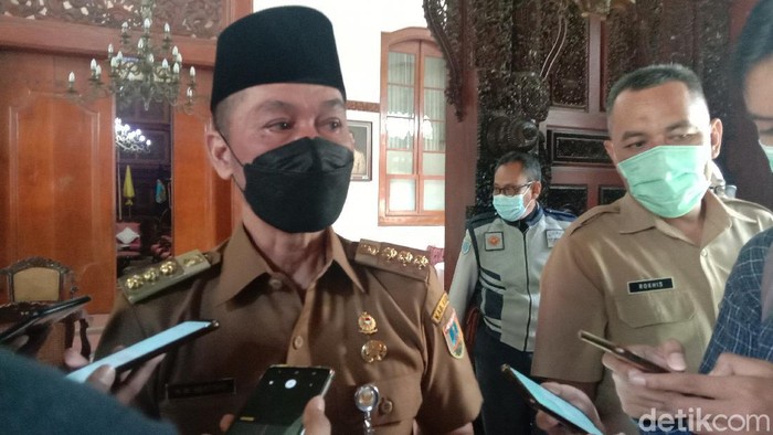 Bupati Kudus HM Hartopo ditemui di Pendapa Kabupaten Kudus, Senin, (10/5/2021)
