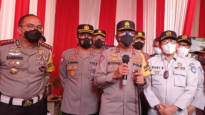 Kakorlantas Irjen Istiono di Kedungwaringin, Bekasi, Jawa Barat (Wilda-detikcom)
