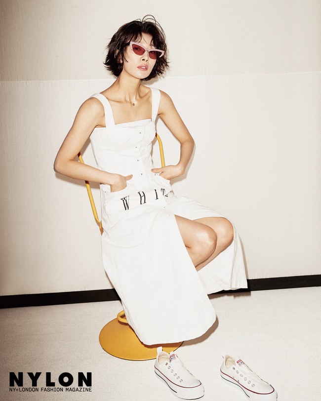 Kim Seo Hyung menarik perhatian di kancah Internasional saat membintangi film The Villainess dan Late Spring. Ia berhasil membawa pulang piala dari Madrid International Film Festival. Foto: dok. Nylon