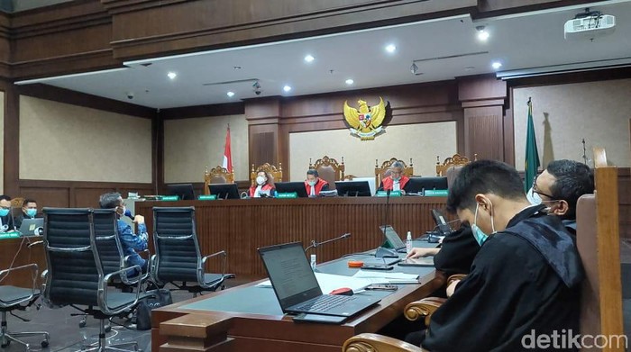 Sidang suap bansos Corona (Zunita/detikcom)