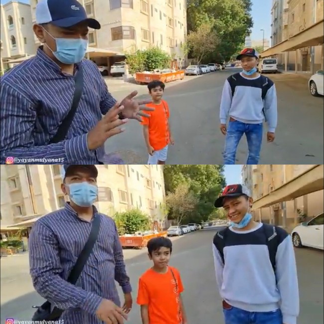 Farid kini menjalani pendidikan di sekolah internasional dengan biaya sekitar Rp 105 juta satu tahun. Umi menjelaskan jika biaya hidup dan sekolahnya Farid dari uang warisan sang suami yang telah meninggal dunia dan mendapatkan bantuan dari kakak suaminya. Foto: Dok. Tangkap layar Youtube Alman Mulyana.