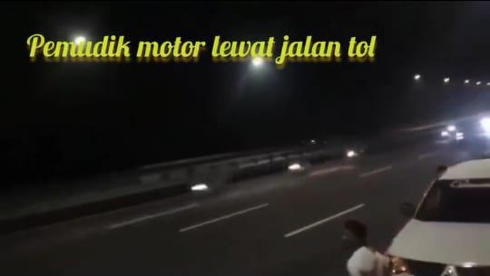 Viral Narasi Pemotor Mudik Masuk Tol, Begini Faktanya