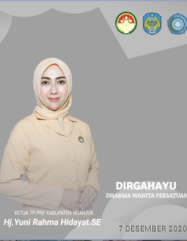 Yuni Rahma menjabat sebagai ibu Bupati Nganjuk setelah suaminya menang Pilkada Kabupaten Nganjuk pada 2018. Suami Yuni, Novi Rahman Hidayat terpilih sebagai Bupati Nganjuk periode 2018 - 2023. Foto: Dok. Instagram @yunisophia_