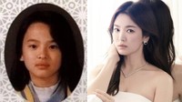 Kecantikan Song Hye Kyo sudah terpancar sejak dirinya kecil, seperti yang terlihat di foto kala ia beranjak remaja. Dok. Instagram