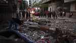 Kota Gaza Porak Poranda Usai Digempur Serangan Udara Israel