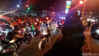 Pemudik didominasi oleh kendaraan roda dua.
