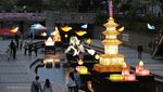 Warna-warni Lentera Hiasi Ulang Tahun Buddha di Korsel