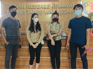 Dua Selebgram di Makassar Ditangkap Usai Keroyok Seorang Wanita