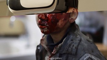  Anak-anak di daerah konflik tidak bisa bermain virtual reality (Foto: Instagram/ugurgallen)