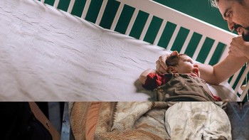  Orang tua dan bayi yang menjadi korban konflik (Foto: Instagram/ugurgallen)