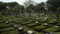Momen Lebaran tahun ini pun masih dibayangi pandemi COVID-19. Tak hanya melarang mudik, sejumlah daerah pun meniadakan kegiatan ziarah kubur di kala Lebaran guna mengantisipasi penyebaran virus Corona. Rifkianto Nugroho/Detikcom.