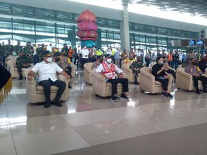 Puan, Panglima, hingga Kapolri Tinjau Larangan Mudik di Bandara Soetta