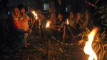 Semringah Pawai Obor Jelang Lebaran