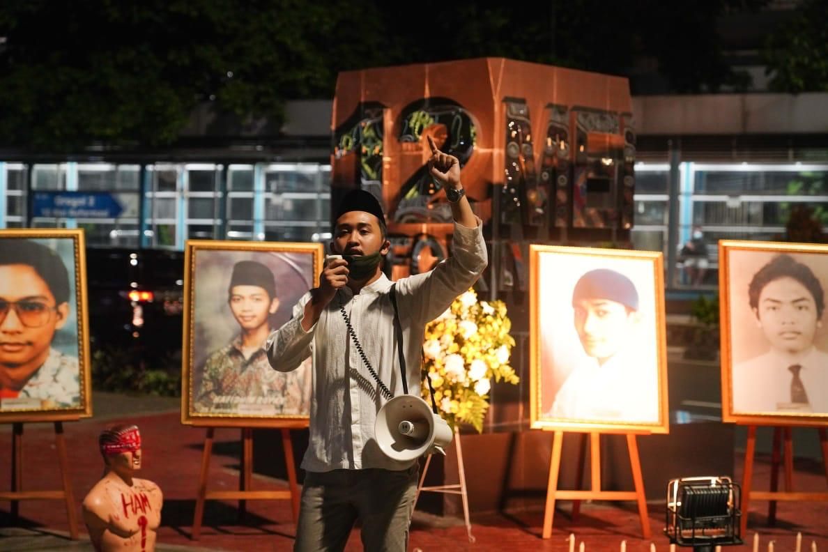 Peringatan 23 Tahun Tragedi Trisakti. (Dok Kepresma Trisakti) Peringatan 23 Tahun Tragedi Trisakti. (Dok Kepresma Trisakti)