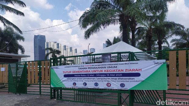 TPU Karet Bivak sepi saat kegiatan ziarah ditutup