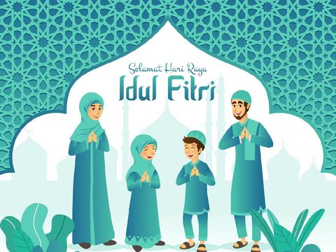 Ucapan Selamat Hari Raya Idul Fitri 1422 H Kartu Ucapan Selamat Hari Raya Idul Fitri 1422 H