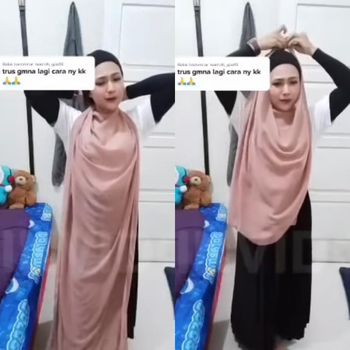 Viral hijabers yang membuat video tutorial hijab.
